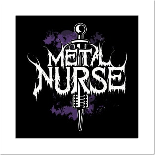 Death Metal Metal Nurse Band Logo Parody Design Posters and Art
